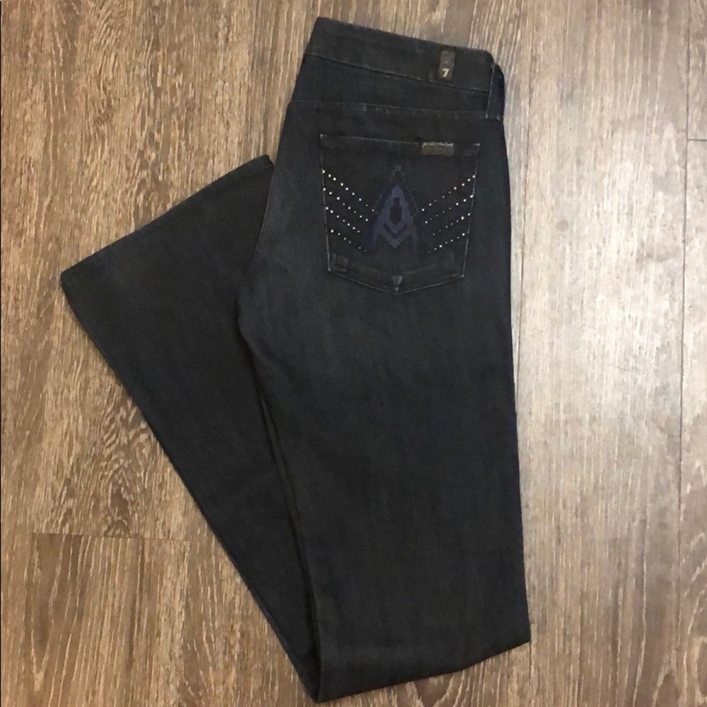 7 For All Mankind Embellished “A” Pocket Jeans